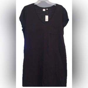 NWT classic black Gap T-shirt dress size XL